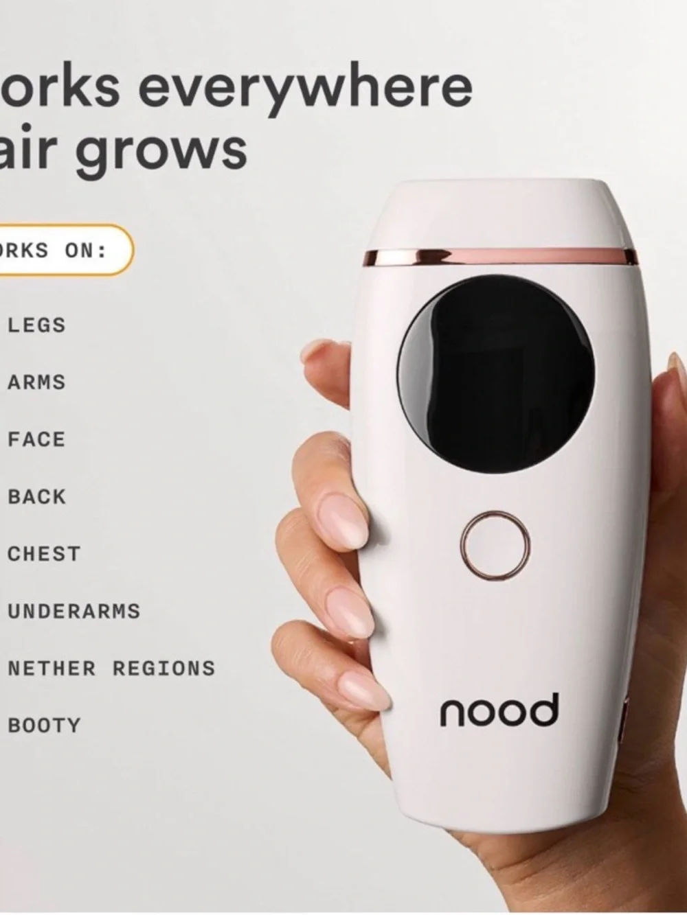 NEW SEALED Nood The Flasher 2.0 White IPL Hair Removal Device - Picture 2 of 5